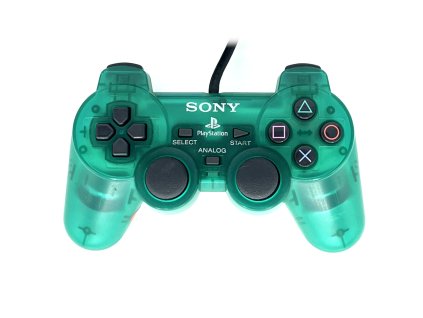 Drátový ovladač pro PS2 Průhledný Zelený 2