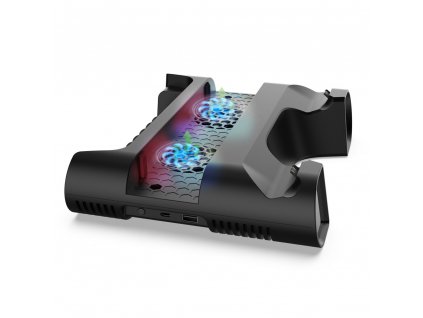 DOBE TP4-0406B Multifunkční Chladící Stanice pro PS4/Slim/Pro, nová