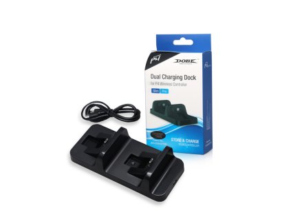 DOBE TP4-002 Duální Dobíjecí Stanice pro ovladače PlayStation 4, nová