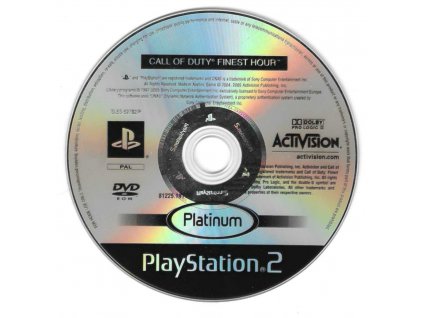 PS2 Call of Duty Finest Hour, pouze disk