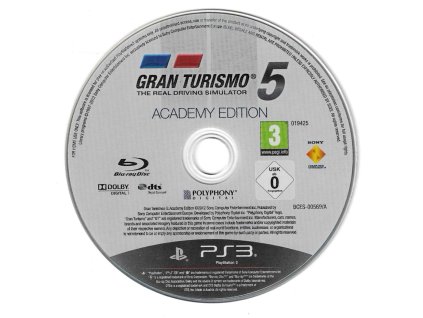 PS3 Gran Turismo 5 Academy Edition, pouze disk