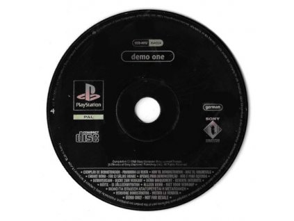 PS1 Demo One, pouze disk