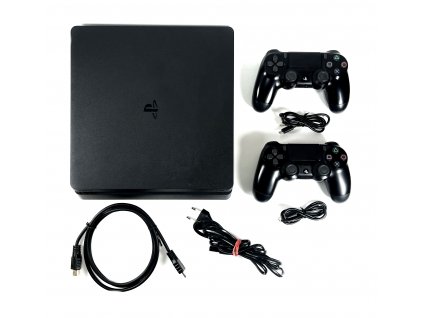 PlayStation 4, 500GB, Slim, 2 Ovladače, kompletní