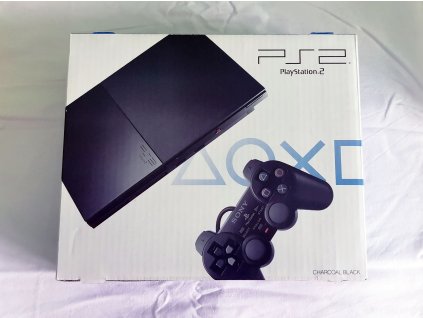 PlayStation 2 SLIM a originálna krabica, biela