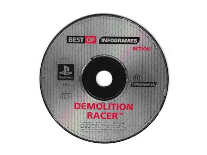 PS1 Best of infogrames Action Demolition Racer, pouze disk