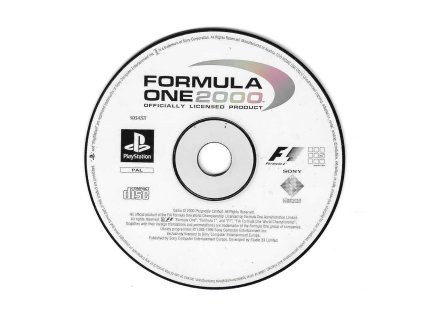 PS1 Formula One 2000, pouze disk