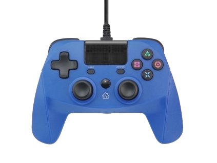 PS4 drátový ovladač - Modrý, nový