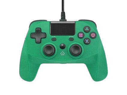 PS4 drátový ovladač - Zelený, nový