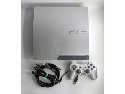 PlayStation 3, 320GB, Strieborná, kompletná
