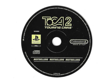 PS1 TOCA 2 Touring Cars Bestsellers, pouze disk