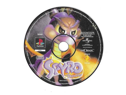 PS1 Spyro The Dragon, pouze disk