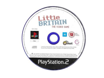 PS2 Little Britain The Video Game, pouze disk