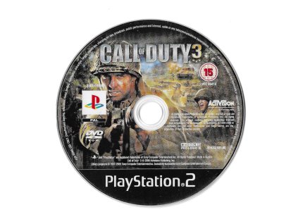 PS2 Call of Duty 3, pouze disk