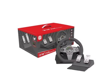V270 Herní volant s pedály pro PS3/PS4/Xbox Series/Xbox One/Switch/PC, nový
