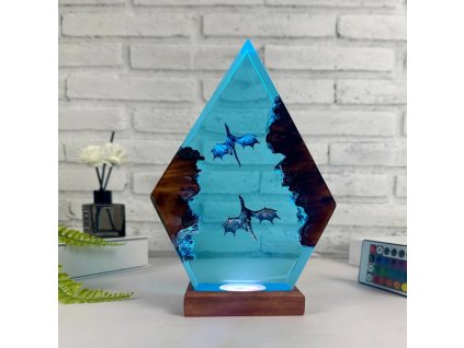 Epoxy lampa Draci v2