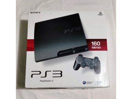 PlayStation 3 a originální krabice, 160GB, slim