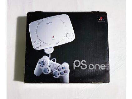 PlayStation 1 Slim a originální krabice, černá