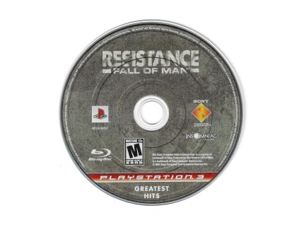 PS3 Resistance Fall of Man Greatest Hits, pouze disk