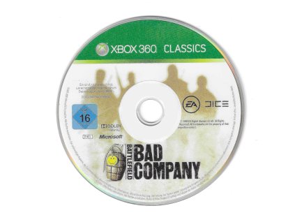 XBOX 360 Battlefield Bad Company, pouze disk