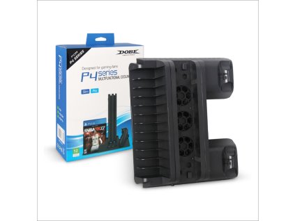 DOBE TP4-882 Multifunkční Chladící Stanice pro PS4/Slim/Pro, nová