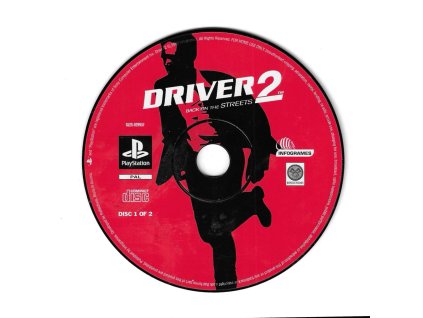 PS1 Driver 2 Back on the Streets, pouze disk