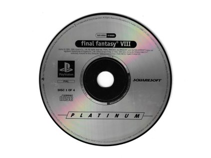PS1 Final fantasy VIII disc 1, pouze disk