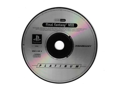 PS1 Final fantasy VIII disc 4, pouze disk