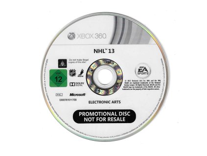 Xbox 360 NHL 13, pouze disk