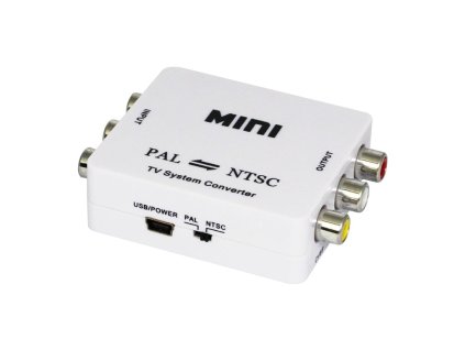 Převodník PAL↔NTSC - obousměrný převodník PAL a NTSC - Bílý, nový