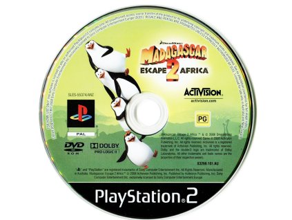 PS2 Madagascar Escape 2 Africa, pouze disk