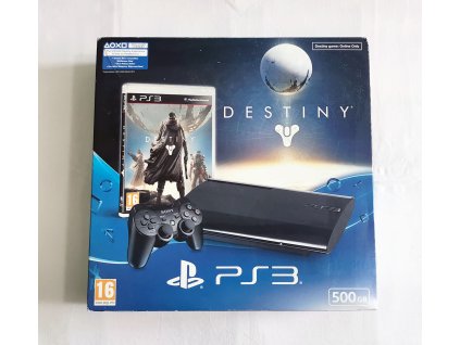 PlayStation 3 a originální krabice, 500GB, Destiny edition + hra