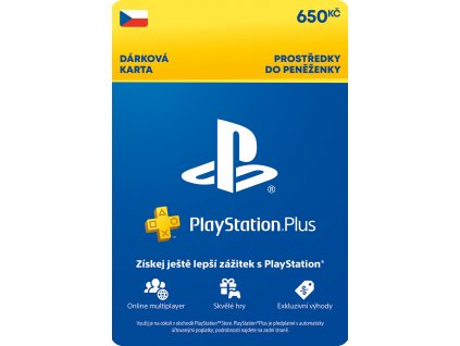 PlayStation Plus Essential 3 měsíce - Dárková karta 650 Kč