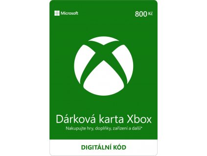 Xbox Gift Card CS Digital Code RGB 800CZK