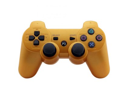 PS3 bezdrátový ovladač - Zlatý, nový