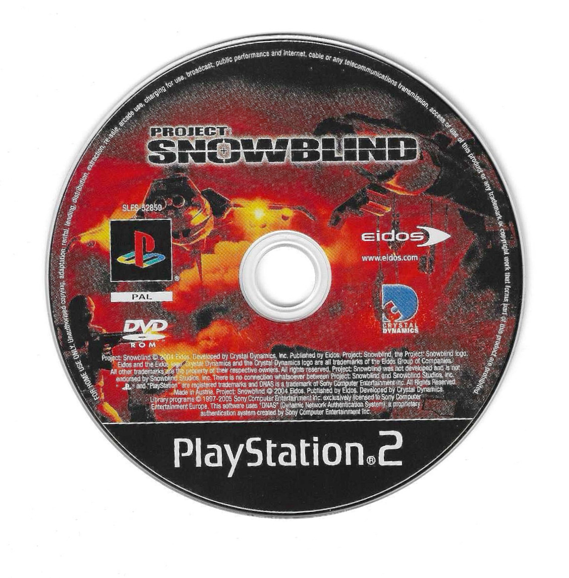 Jeu PS2 Promo PROJECT SNOWBLIND – Complet, Très Bon état, Playstation 2