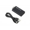 Převodník PS2 to HDMI, PS2/2HDMI - Černý, nový