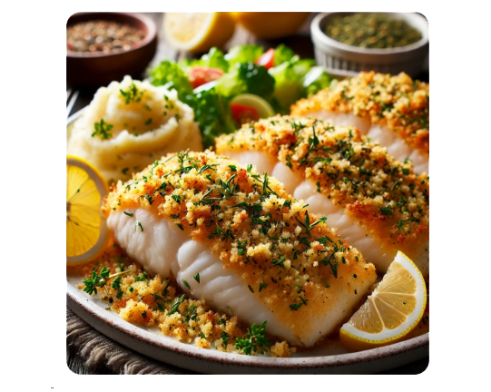 Amur – Pečený amur s citronovo-bylinkovou krustou