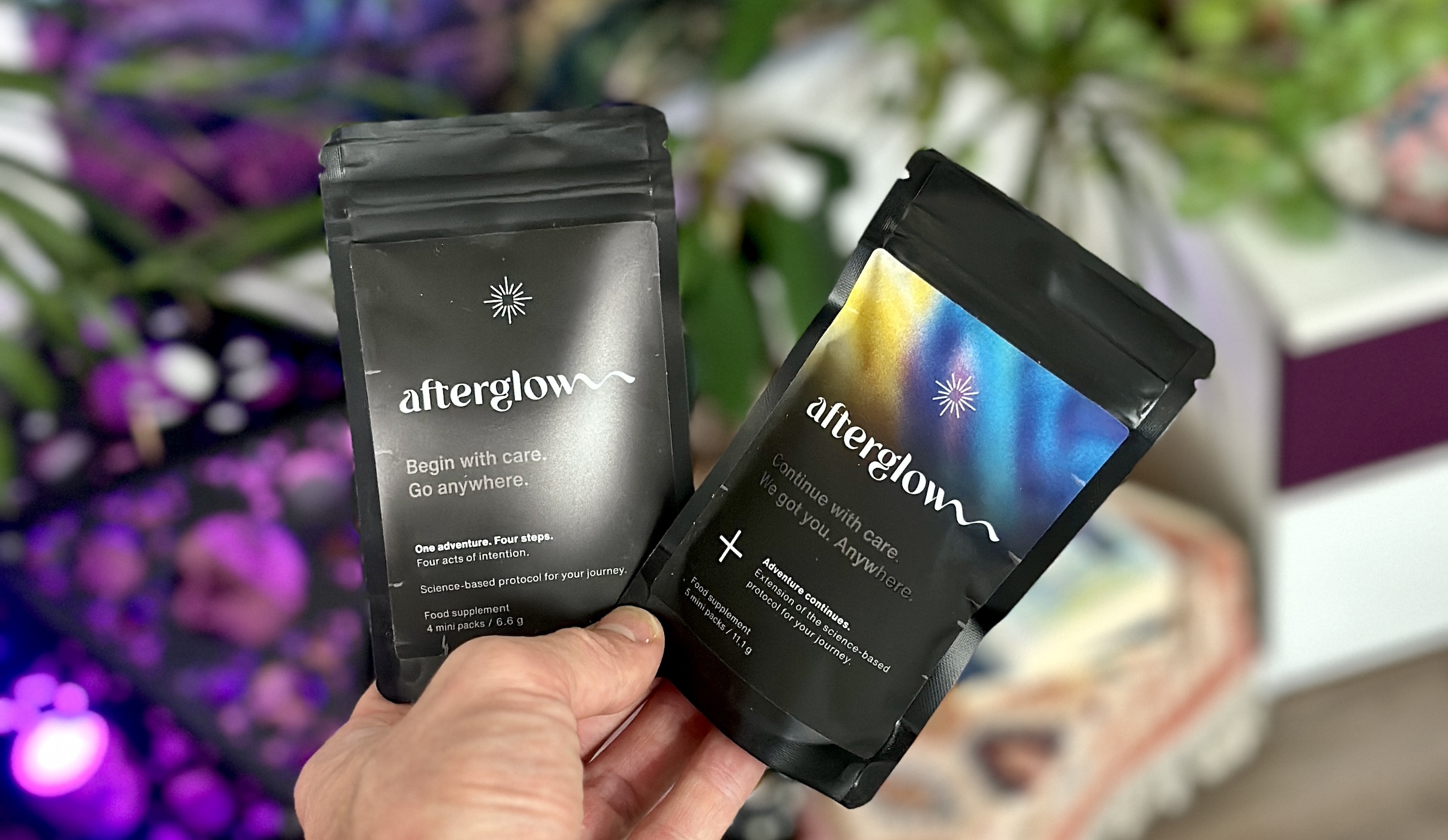 Afterglow — fotografie balení
