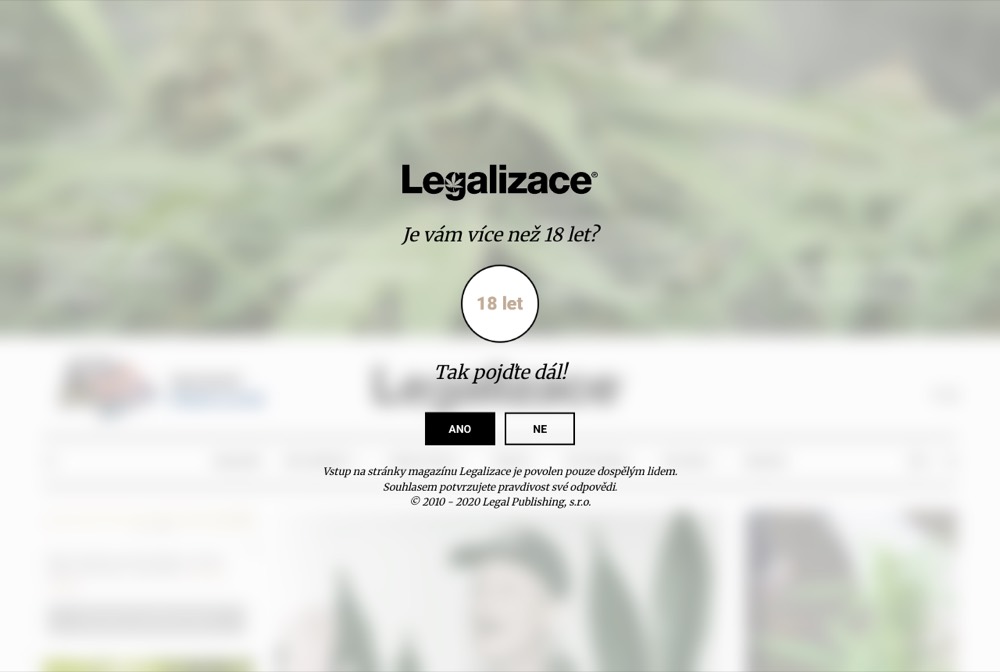 Náhled webu — Magazín Legalizace