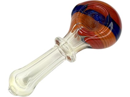 oranžová perleť skleněná dýmka psychonautika