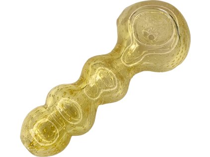 žlutá bublina skleněná dýmka ručně vyrobená psychonautika