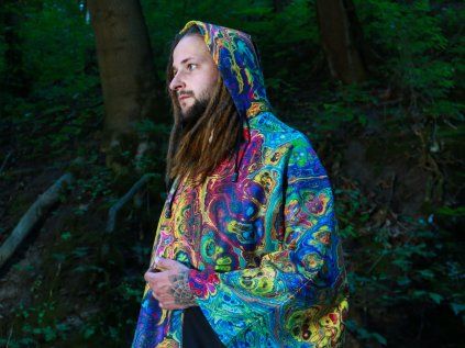 liquid psy cosmic poncho 1s