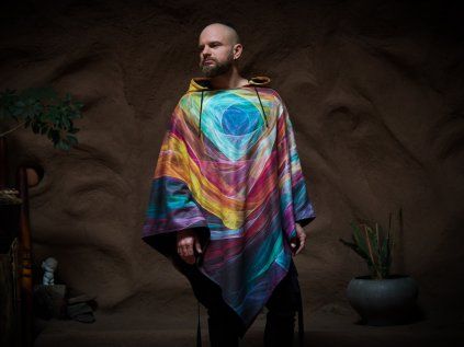 rainbow cosmic poncho 1