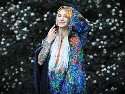 flowers cosmic poncho 5