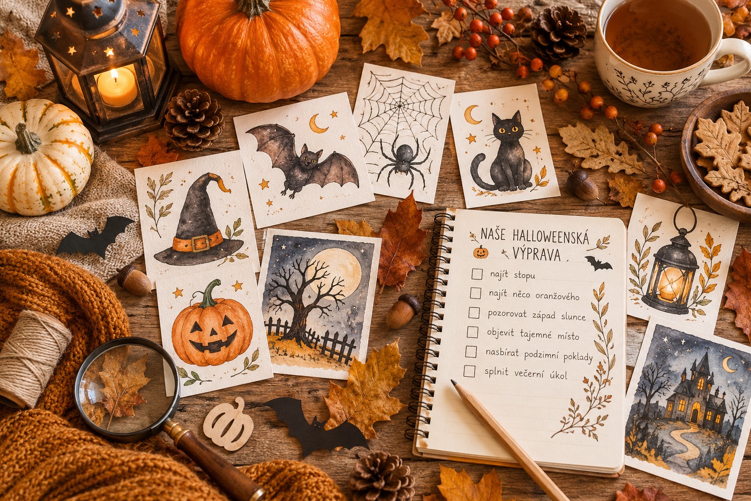 Halloween s dětmi bez plastového cirkusu