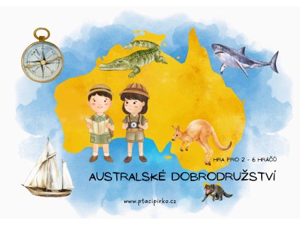 Desková hra "AUSTRALSKÉ DOBRODRUŽSTVÍ"