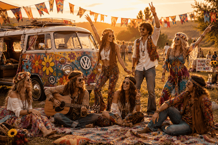 Jak se obléct jako hippie? Inspirace na hippie kostýmy ve stylu 60. a 70. let