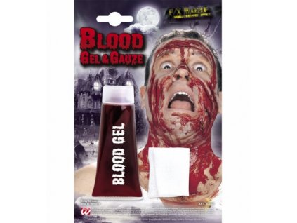 krev gel s gazou