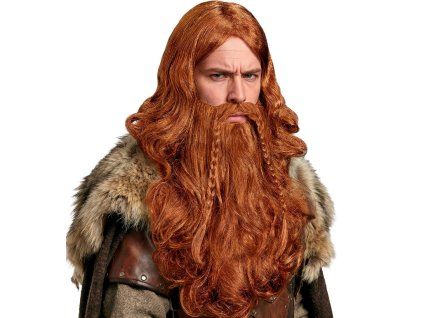 Paruka s vousy viking