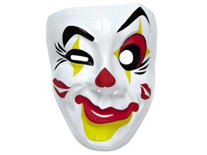 Maska klaun zluty
